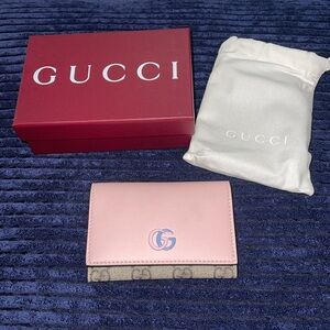 Gucci Pink & Blue Compact Wallet